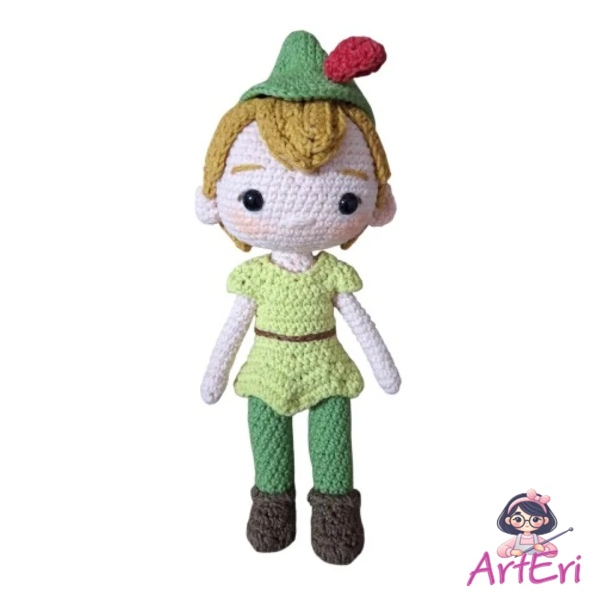 Πλεκτός Πίτερ Παν (21cm)