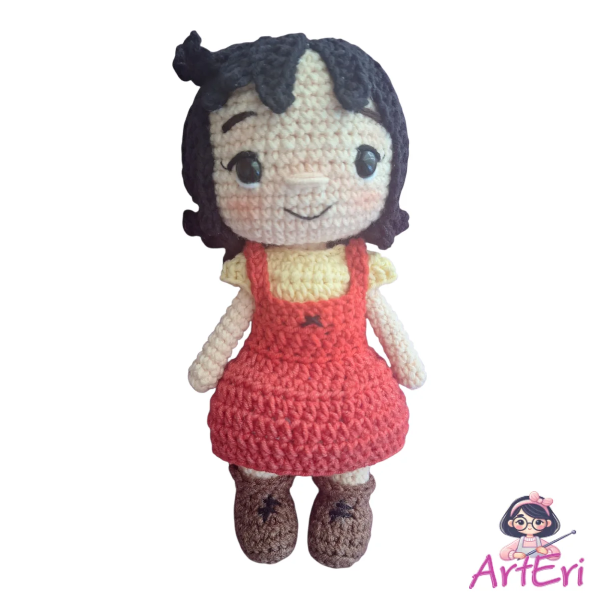 Πλεκτή κουκλίτσα Χάιντι (19εκ.)