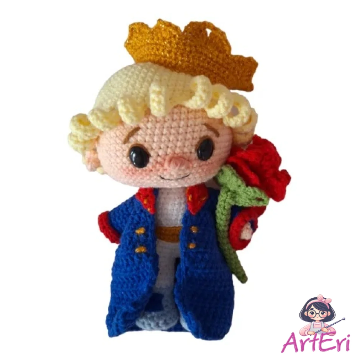 Μικρός πρίγκιπας πλεκτός (18cm)